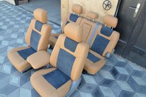 Toyota Land Cruiser 100 1998–2007 Prevleke za avtosedeže (umetno usnje + Alcantara, Elite) fotografija 1