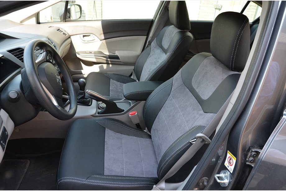 Honda Civic Sedan IX 2011–2016 Prevleke za avtosedeže SoyuzAuto Leather-style Image