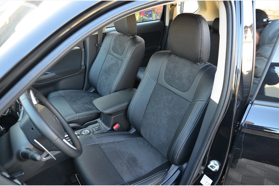 Mitsubishi Outlander 2012–2021 Prevleke za avtosedeže SoyuzAuto Leather-style Image
