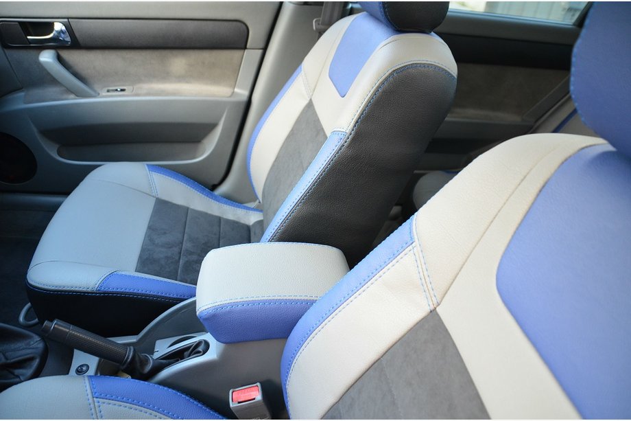 Chevrolet Lacetti 2003–2024 Prevleke za avtosedeže SoyuzAuto Leather-style Image