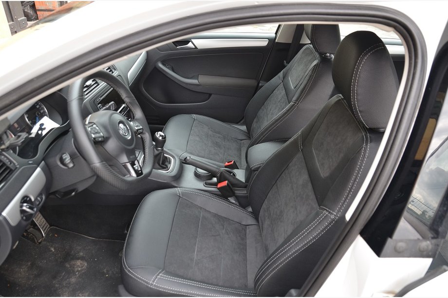 Volkswagen Jetta 2011–2018 Prevleke za avtosedeže SoyuzAuto Leather-style Image