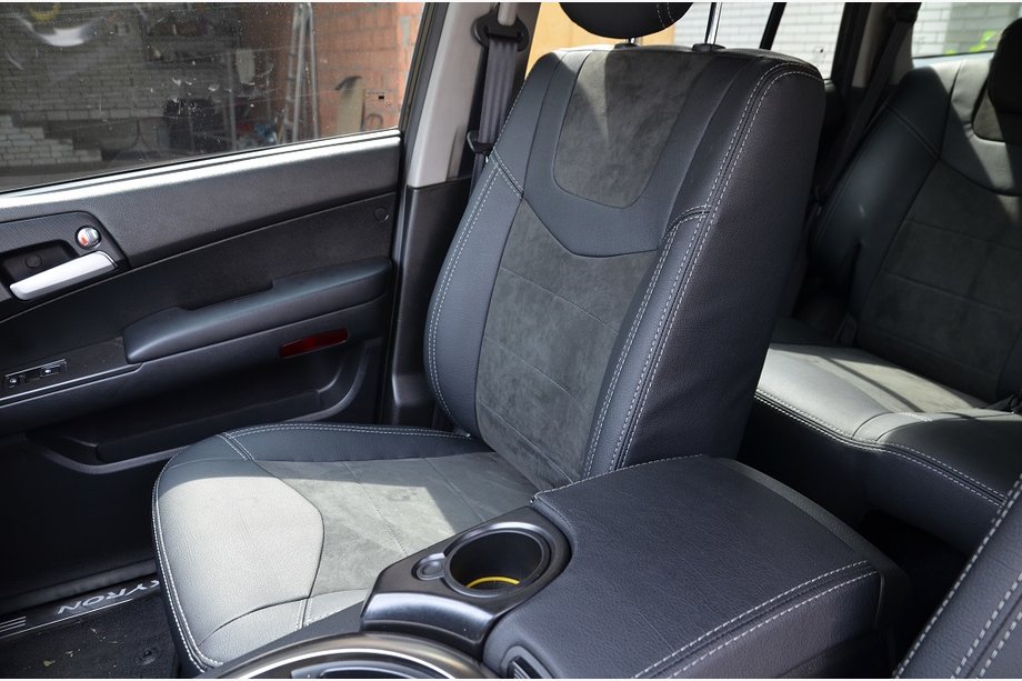 SsangYong Kyron 2005–2014 Avtomobilske sedežne prevleke SoyuzAuto Leather style Image
