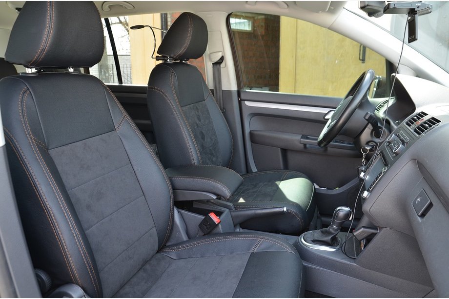 Volkswagen Touran 2003–2010 Prevleke za avtosedeže SoyuzAuto Leather-style Image