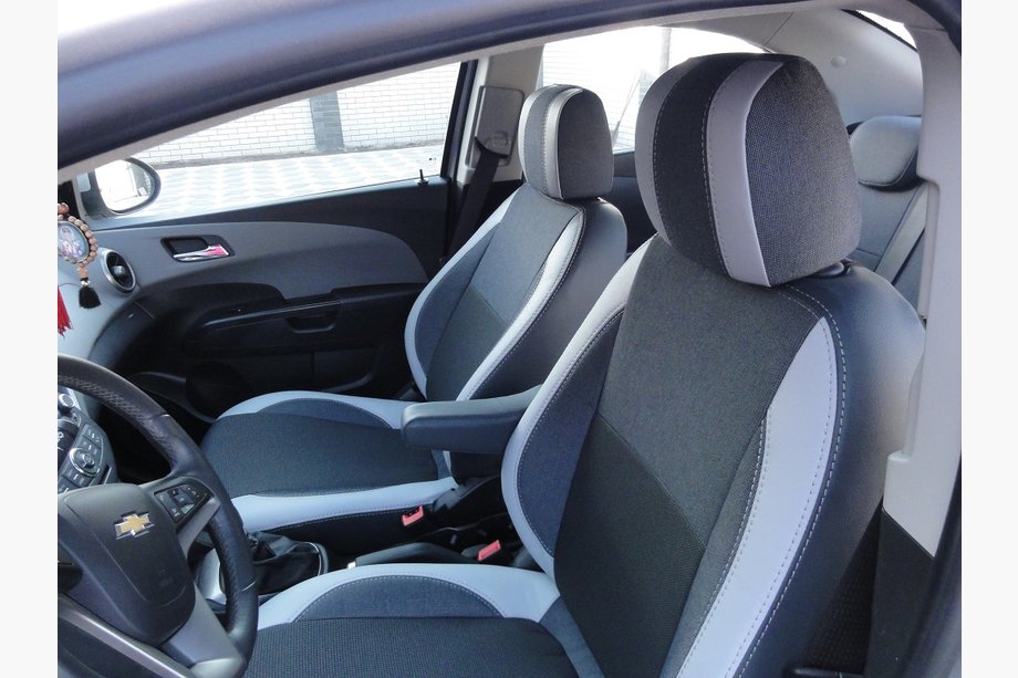 Chevrolet Aveo T300 2011–2020 Novost! Avtomobilske prevleke za sedeže SoyuzAuto Premium Image