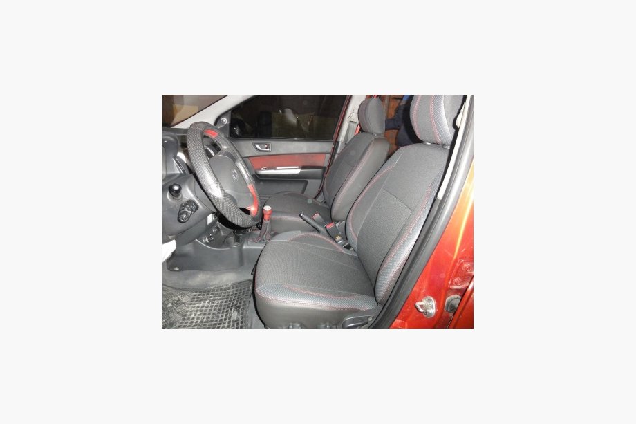 Hyundai Getz 2002– Avto prevleke za sedeže (eko usnje + tkanina) Image