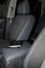 Hyundai Santa Fe 2 2006–2012 Avtomobilske prevleke za sedeže (eko usnje↗tkanina, Premium) fotografija 2