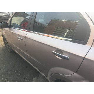 Spodnje okenske letvice (4 kosi, nerjaveče jeklo) Chevrolet Aveo T250 2005–2011 fotografija 3