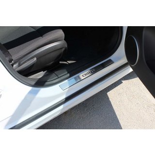 Kromirani ščitniki pragov (4 kos, OmsaLine) Chevrolet Cruze 2009–2015 fotografija 2