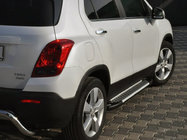 Chevrolet Trax 2012–2023 Stranske stopnice Allmond Grey (2 kosa, aluminij) fotografija 3