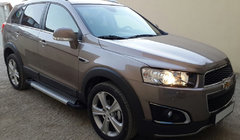 Chevrolet Captiva 2006–2019 Stranske stopnice Allmond Grey (2 kosa, aluminij) fotografija 1