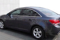Chevrolet Cruze 2009–2015 Kompletne okenske obrobe (za različico Sedan, nerjavno jeklo) fotografija 1