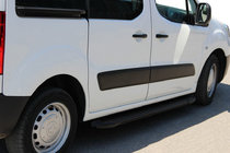 Citroen Berlingo 2008–2018 Bočne stopnice Allmond Black (2 kos, aluminij) fotografija 3