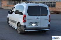 Peugeot Partner Tepee 2008–2018 Zadnji zaščitni lok AK002 (nerjaveče jeklo) 60 mm fotografija 3