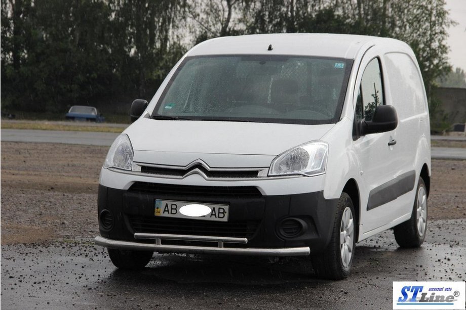 Peugeot Partner Tepee 2008–2018 Sprednji zaščitni lok ST016 (nerjaveče jeklo) 60/42 mm Fotografija 2