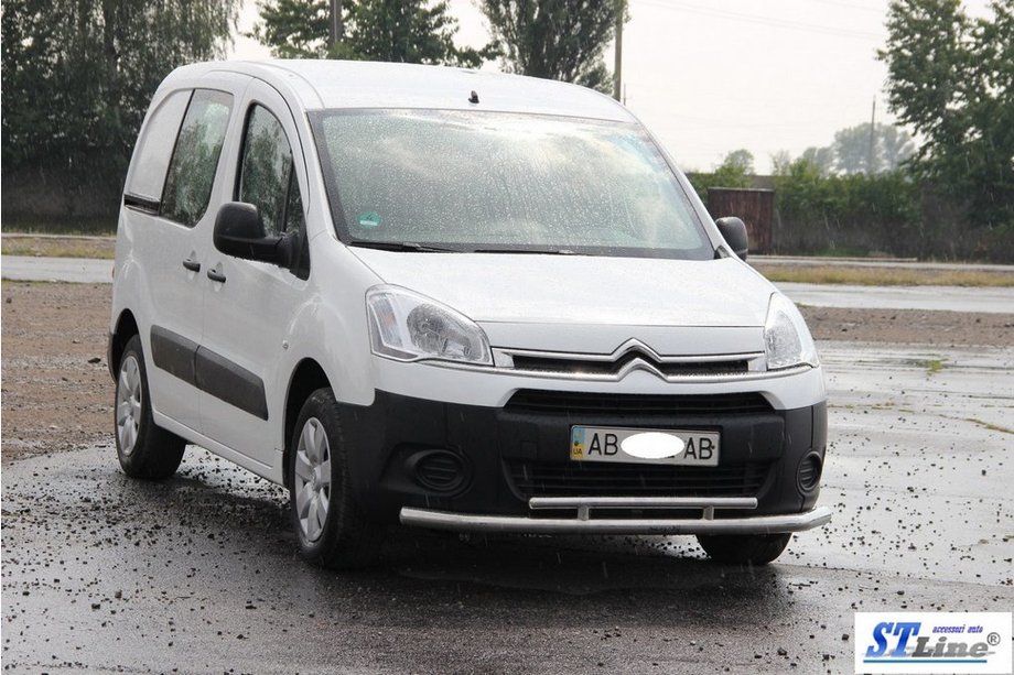 Peugeot Partner Tepee 2008–2018 Sprednji zaščitni lok ST016 (nerjaveče jeklo) 60/42 mm Fotografija 3