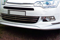 Citroen C-5 2008–2017 Okrasne letvice za rešetko v odbijaču (5 kosov, inox) fotografija 1