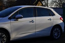 Citroen C-4 2010–2018 Kromirane obloge kljuk vrat (4 kosi, nerjavno jeklo) Carmos - turško nerjaveče jeklo fotografija 7