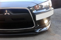 Mitsubishi Lancer X 2008– Nosilec registrske tablice (plastika) Mat črna fotografija 5