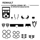 Renault Logan I 2005–2008 Notranje obloge armaturne plošče (Hartman, Nemčija) fotografija 1