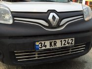 Renault Kangoo 2008–2020 Enodelna maska v odbijaču (nerjavno jeklo) fotografija 4