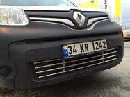 Renault Kangoo 2008–2020 Enodelna maska v odbijaču (nerjavno jeklo) fotografija 6