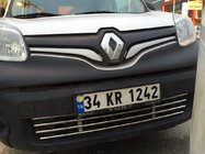 Renault Kangoo 2008–2020 Enodelna maska v odbijaču (nerjavno jeklo) fotografija 7