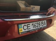 Renault Logan I 2008–2013 Zaščitna letev zadnjega odbijača Carmos (nerjavno jeklo) fotografija 2
