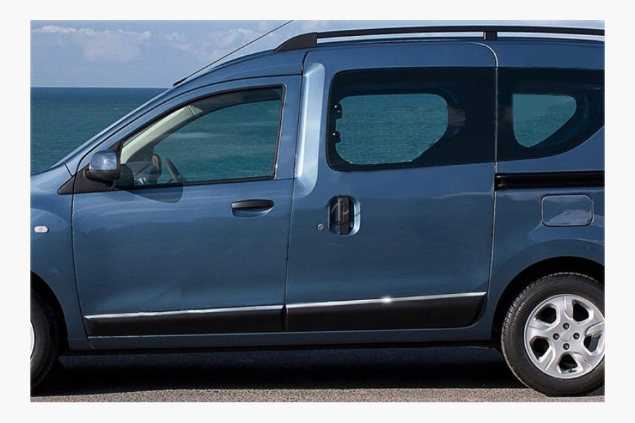 Dacia Dokker 2013–2022 Okrasna letev vrat (4 kosi, nerjaveče jeklo) Image