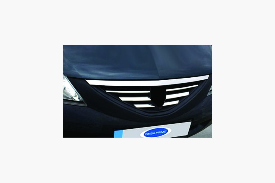Dacia Logan MCV 2004–2014 Nerjaveči okrasni pokrovi za sprednjo masko Image