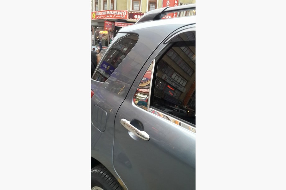 Daihatsu Terios 2006–2017 Kromirana obloga za deflektor vetra (2 kos, iz nerjavnega jekla) Fotografija 6