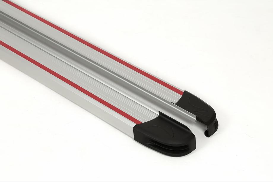 Volkswagen Touareg 2002–2010 Bočne stopnice Maya Red-Grey (2 kos, aluminij) Image