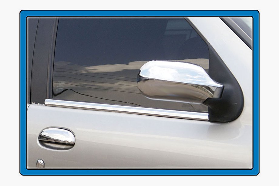 Fiat Albea 2002–2012 Zunanje okrasne letvice oken (4 kosi, nerjaveče jeklo) Image