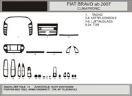 Fiat Bravo 2008–2016 Okrasne obloge armaturne plošče (Hartman) fotografija 1