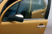 Fiat Stilo 2001–2007 Zunanja obroba stekel (6 kos, nerjavno jeklo) fotografija 1