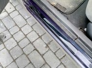 Renault Laguna 1994–2001 Kromirane obloge pragov (2 kos, ABS) fotografija 2