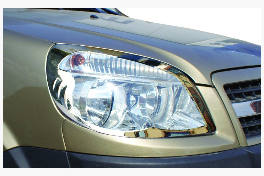Fiat Doblo I 2005–2010 Obrobe žarometov (2 kosa, nerjaveče jeklo) Image