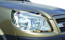 Fiat Doblo I 2005–2010 Obrobe žarometov (2 kosa, nerjaveče jeklo) fotografija 1
