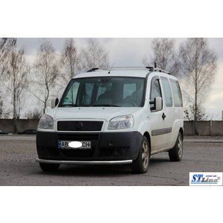 Sprednji zaščitni lok ST008 (2 kos, nerjavno jeklo) Fiat Doblo I 2005–2010 fotografija 2