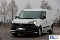 Fiat Doblo II 2010–2022 Sprednji zaščitni lok ST016-3 (nerjaveče jeklo) 51/51 mm fotografija 2