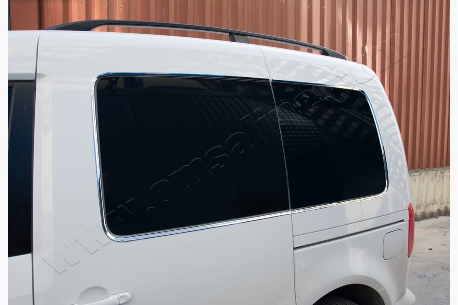 Volkswagen Caddy 2004–2010 Obrobe zadnjih stekel (12 kos, nerjavno jeklo) Image