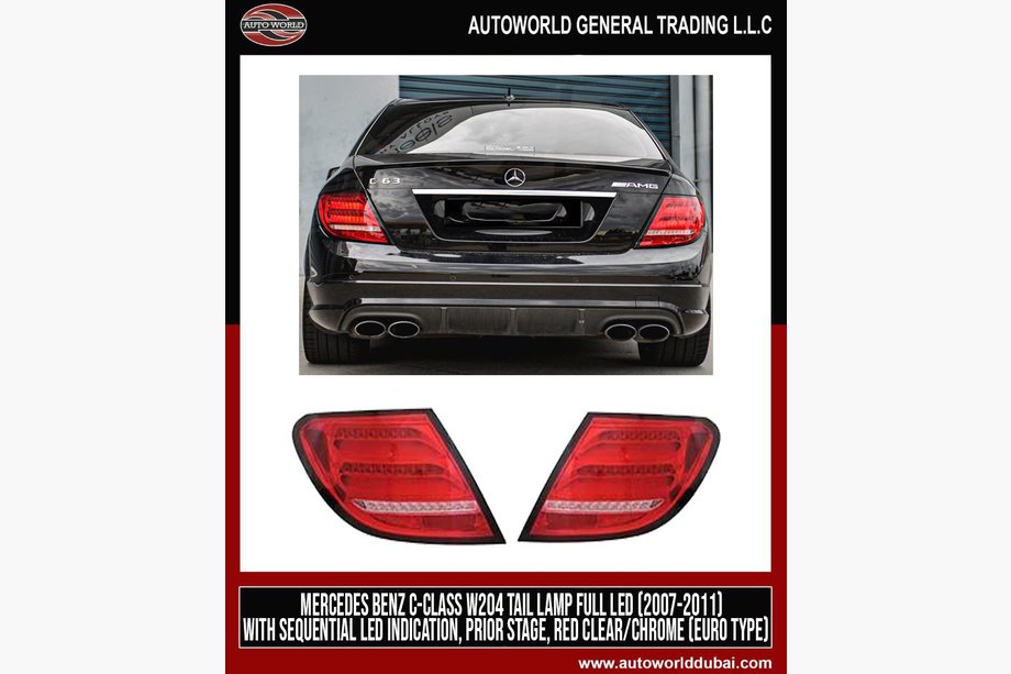 Mercedes razred C W204 2007–2015 LED zadnje luči (2007-2011, 2 kos) Image
