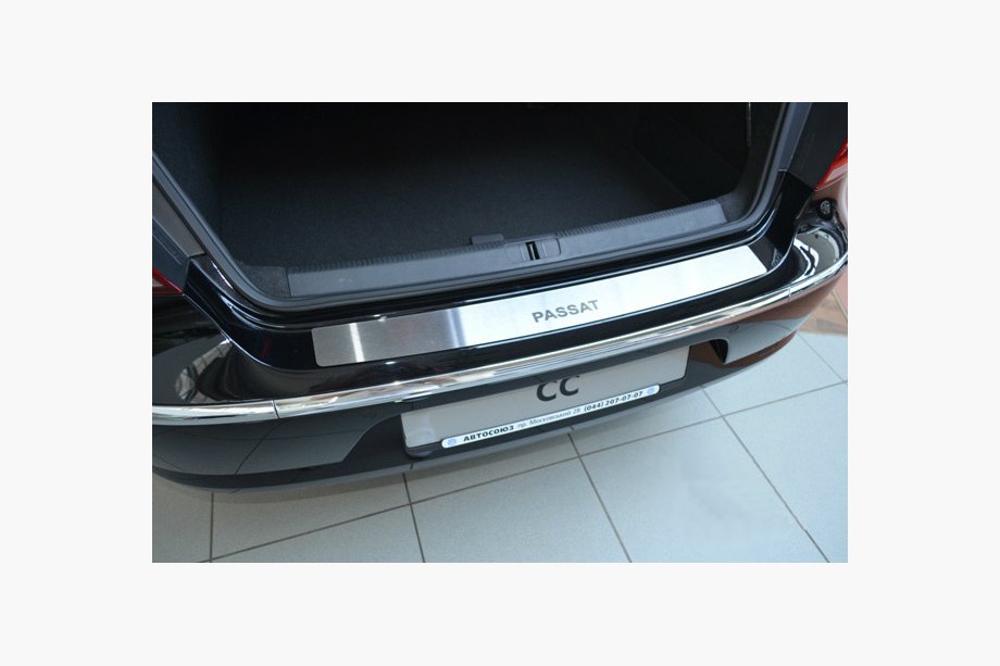 Volkswagen Passat CC 2008–2017 Natanika zaščitna letev zadnjega odbijača (nerjavno jeklo) Image