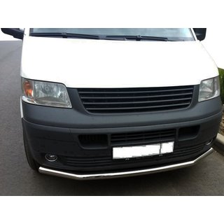 Sprednji zaščitni lok, enojni (nerjaveče jeklo) Volkswagen T5 Transporter 2003–2010 fotografija 2