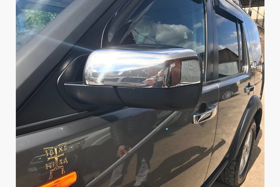 Land Rover Discovery III 2004–2009 Kromirani pokrovi ogledal (2 kosa, nerjavno jeklo) Fotografija 3