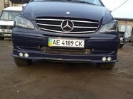 Mercedes Vito W639 2004–2014 Dodatek sprednjega odbijača (za 4 žaromete), za lakiranje fotografija 3