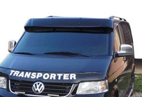 Volkswagen T5 Multivan 2003–2010 Vizir na vetrobransko steklo (črn sijaj, 5 mm) fotografija 2