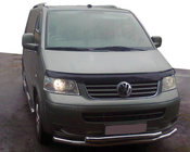 Volkswagen T5 Multivan 2003–2010 Spodnja dvojna cev 70/48 mm (nerjavno jeklo) fotografija 1