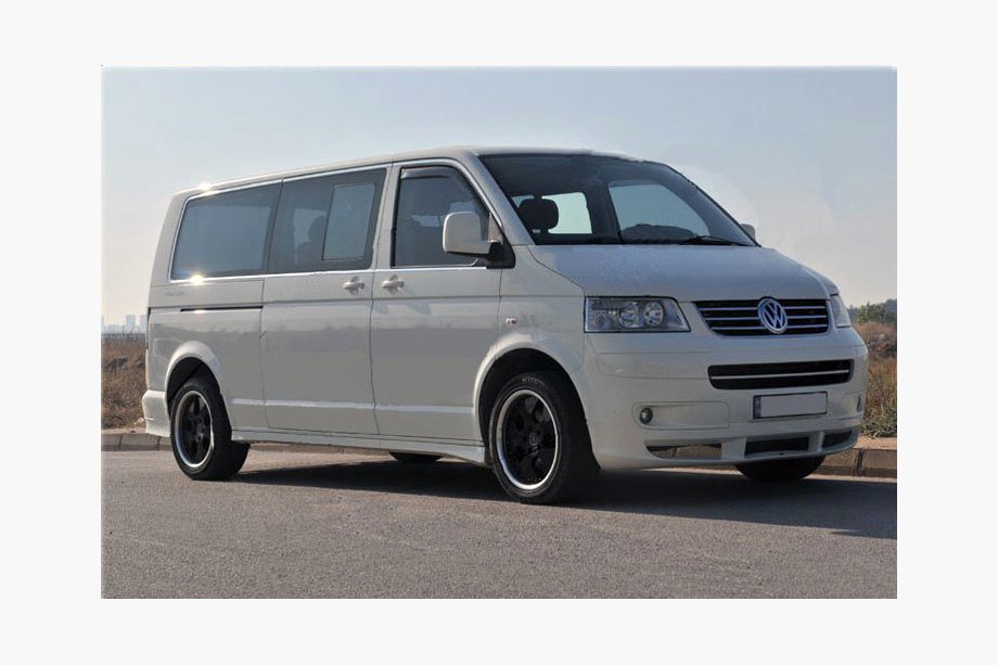 Volkswagen T5 Transporter 2003–2010 Kompletna obroba oken (14 delov, nerjavno jeklo) 1 stranska vrata, dolga medosna razdalja Fotografija 6