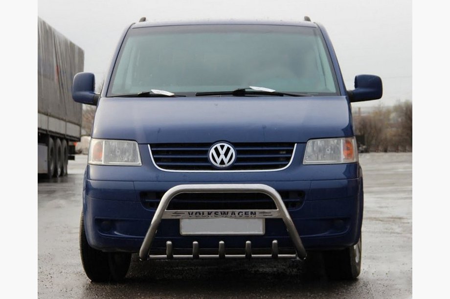 Volkswagen T5 Multivan 2003–2010 Prednji zaščitni lok WT003 (nerjaveče jeklo) 51 mm, brez napisa Image