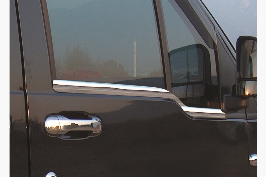 Ford Connect 2010–2013 Zunanja obroba oken (2 kosa, nerjavno jeklo) Carmos - turško nerjaveče jeklo Image
